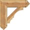 Ekena Millwork Balboa Arts and Crafts Rough Sawn Bracket w/ Offset Brace, Western Red Cedar, 8"W x 26"D x 26"H BKT0806X26X26BOA03RWR - alternate 2